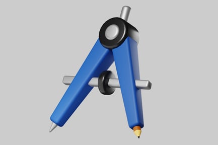 Preview: Blue pencil compass