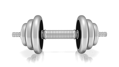 Preview: Isolated Dumbbell Concept. Fitness Equipment for Gym Workout, Strength Training, Bodybuilding