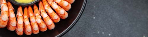 Preview: shrimp fresh prawn seafood shelled shrimps meal food snack on the table copy space food background