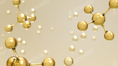 Preview: Crystal Clear 3D Molecular Structure Scientific Visualization Design 3D render