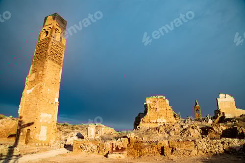 Preview: Ruins of the town of Belchite, Zaragoza. Spain