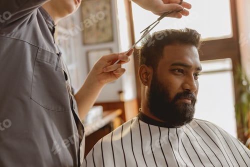 Preview: Barber is doing haircut