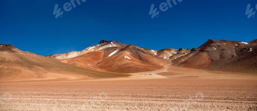 Preview: Panoramic view of sunshine Bolivian desert