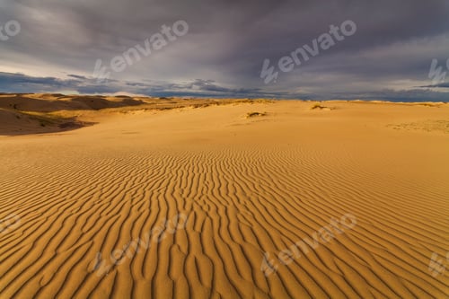 Preview: Beautiful views of the desert landscape. Gobi Desert. Mongolia.