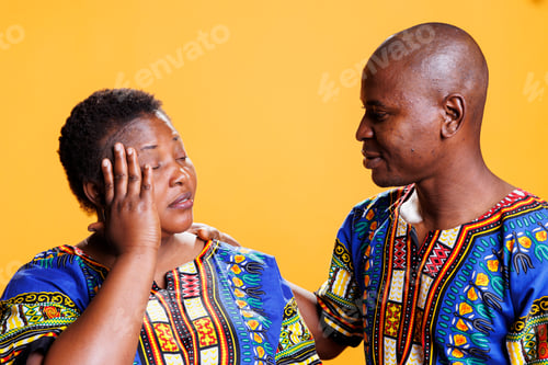 Preview: Woman with migraine getting husband care
