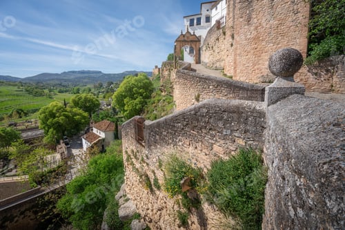 Preview: Arrabal Bajo Stairs and Puerta de Felipe V Gate - Ronda, Andalusia, Spain