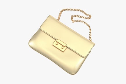 Preview: Golden Clutch with Chain