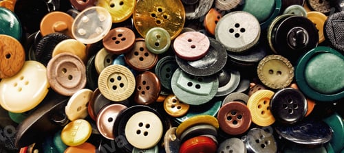 Preview: Pile of colorful sewing buttons, sewing background