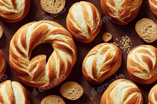 Preview: Freshly baked goods, seamless texture of bread