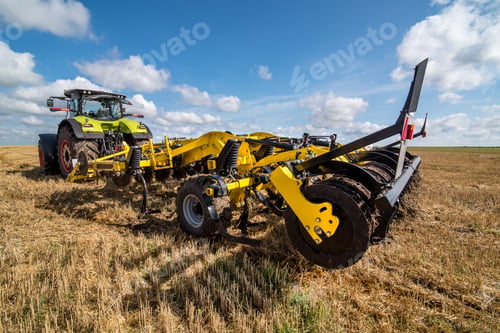 Preview: a fragment of a disc cultivator, a system for soil cultivation in a robot