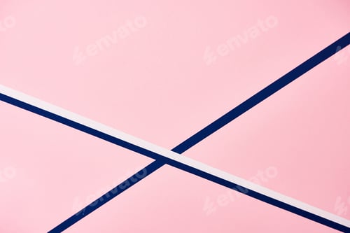 Preview: Abstract pink pattern with blue and white lines