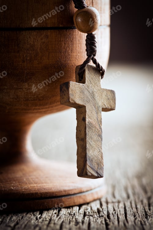 Preview: still life with wooden cross