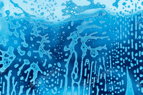 Preview: Soap foam pattern on glass