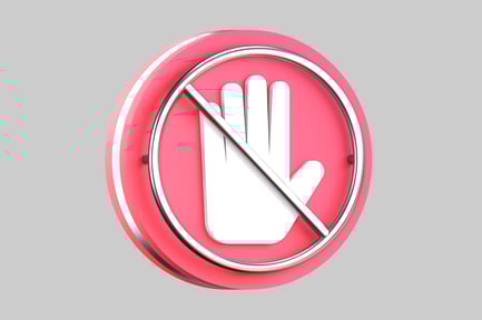 Preview: Do not enter hand sign