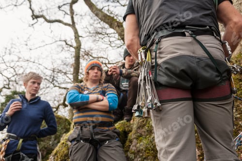 Preview: Climbers gather for a strategy discussion before an ascent