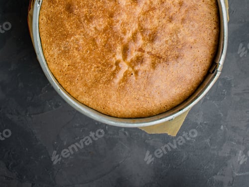 Preview: Raw Dough Mix Ingredients (Eggs, Flour And Others). Food Background. Copy Space