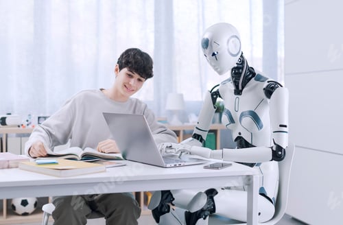 Preview: Studying with a robot