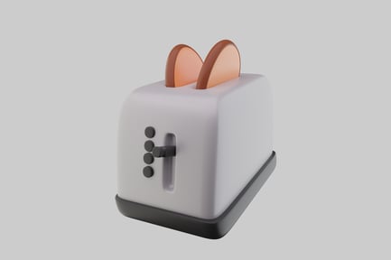 Preview: Toaster with two slots and four buttons