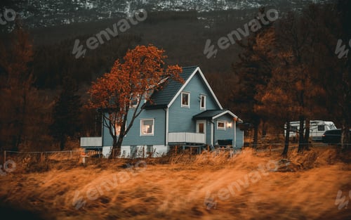 Preview: Norway, traditional wooden house