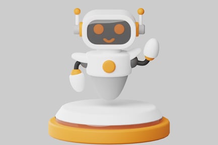 Preview: Robot in white and yellow