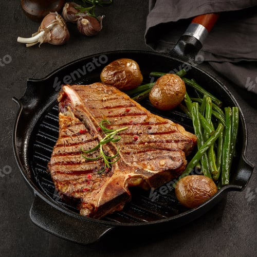 Preview: Grilled T bone steak