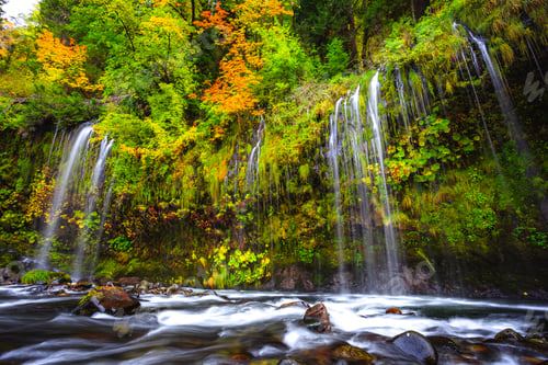 Preview: Mossbrae Falls In Dunsmuir, Northern California