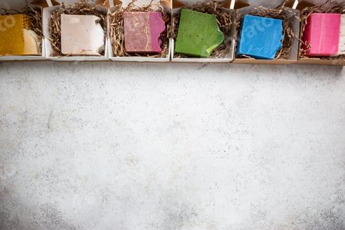 Preview: Pieces of natural homemade soap