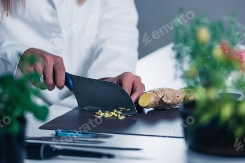 Preview: Homeopathy. Homeopath preparing herbal remedies