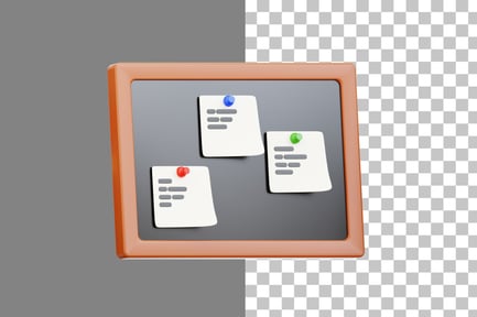 Preview: Bulletin Board 3D Icon
