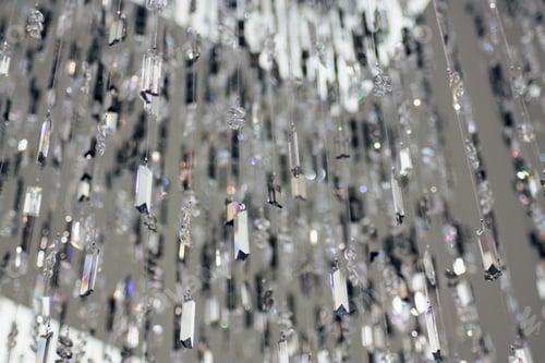 Preview: Hanging Crystals and Glass Abstract Art