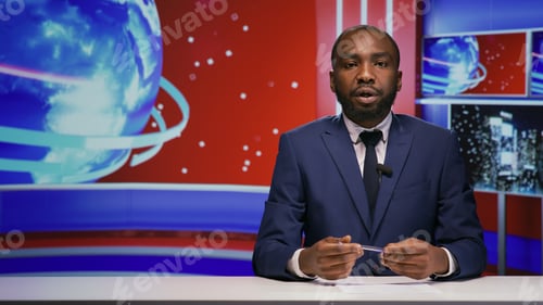 Preview: News presenter covering daily topics