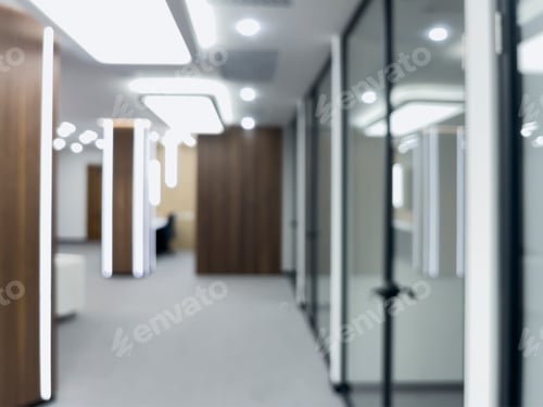 Preview: Blurred and Defocused Abstract Office or Clinic Hospital Clean Business Presentation Background