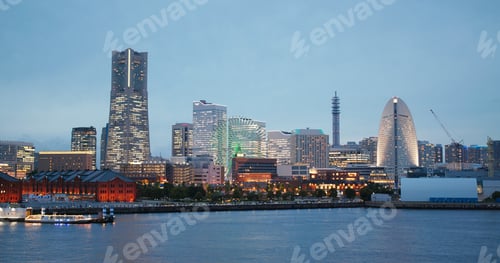 Preview: Yokohama, Japan 07 July 2019: Yokohama bay