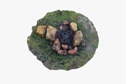 Preview: Stone Hearth on Grassy Patch