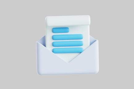Preview: Envelope with document cartoon