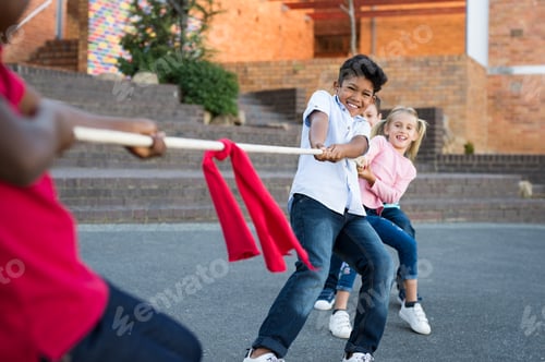 Preview: Children playing tug of war