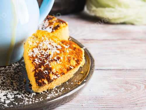 Preview: Pumpkin coconut heart shaped fritters