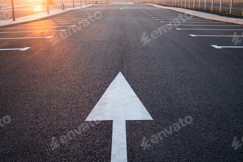 Preview: road signs in a new parking