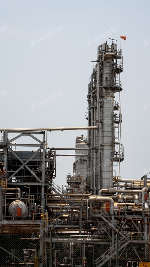 Preview: Oil Refinery Gas Chemical Equipment Prodiction import export Concept, Crude Oil Refinery Plant