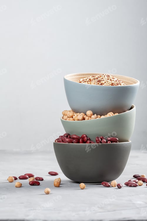 Preview: Various superfoods, Vegan, vegetarian healthy eating diet organic products concept