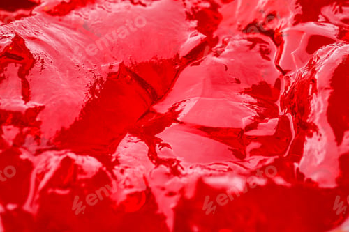 Preview: Delicious red fruit jelly as background, closeup