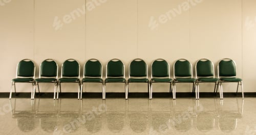 Preview: chairs in ordinary empty waiting room