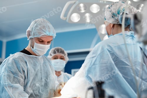 Preview: Medical Team Performing Surgery in Operating Room
