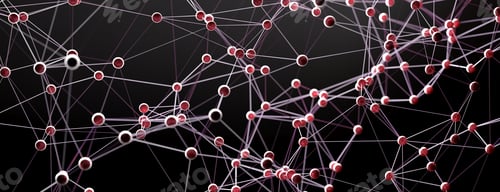 Preview: Molecular structure, abstract science background. 3d illustration