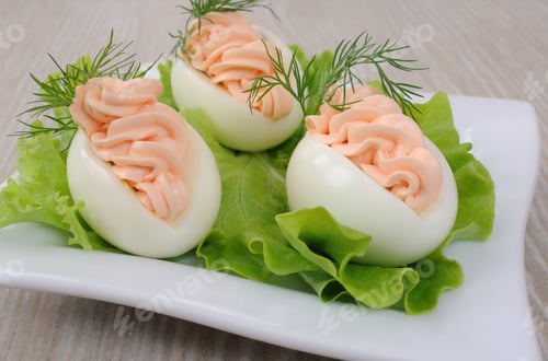 Preview: Eggs stuffed with salmon pate
