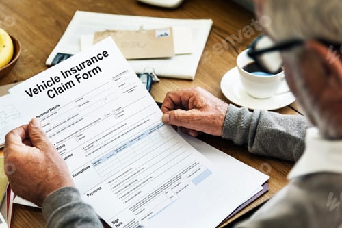 Preview: Vehicle Car Insurance Claim Form Concept