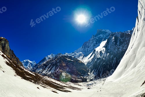 Preview: Machapuchare Holy Mountain, Annapurna Range, Himalaya Mountain Range, Nepal