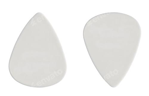 Preview: Guitar mediator isolated on white