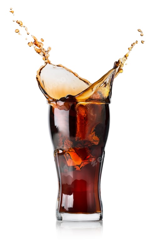 Preview: Splash of cola in a glass
