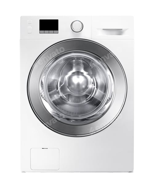 Preview: washing machine on white background